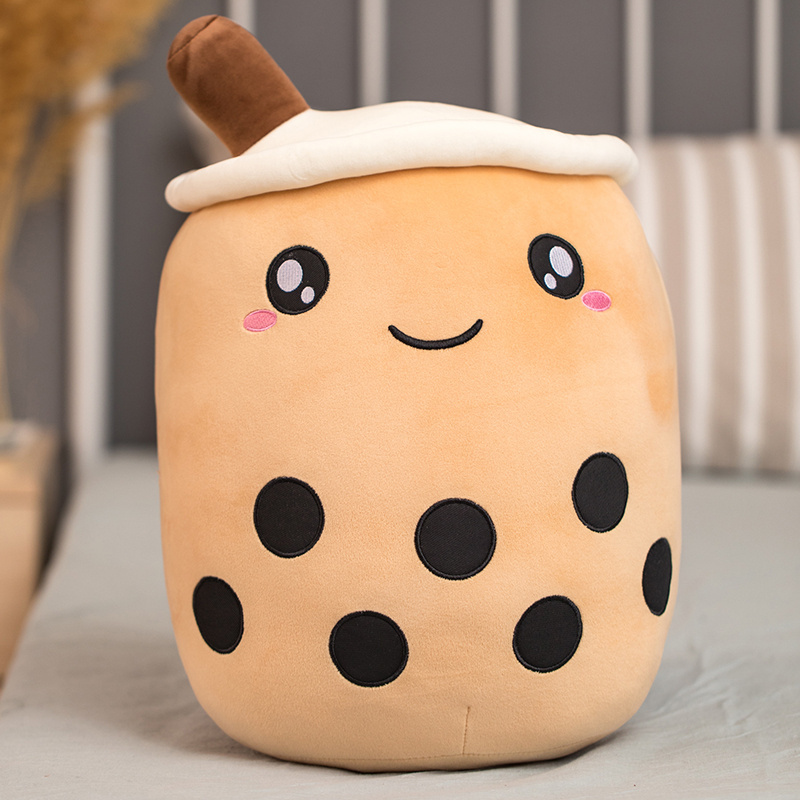 Boba Milk Tea Plush with Blushing Face โ photo 2