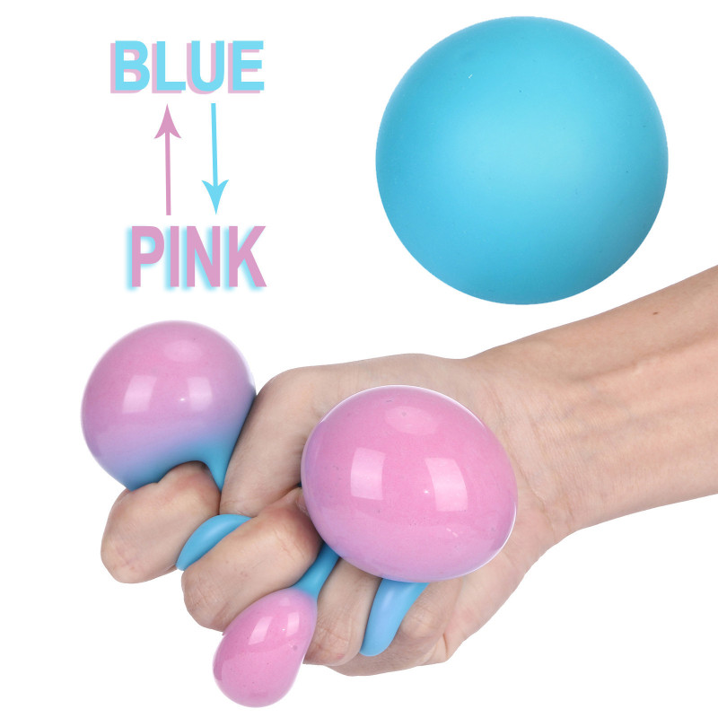 Color-Changing Squeeze Stress Ball (Blue to Pink)
