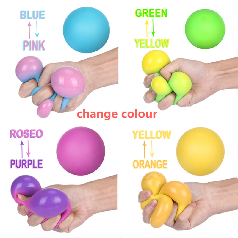 Color-Changing Squeeze Stress Ball (Blue to Pink) โ photo 5