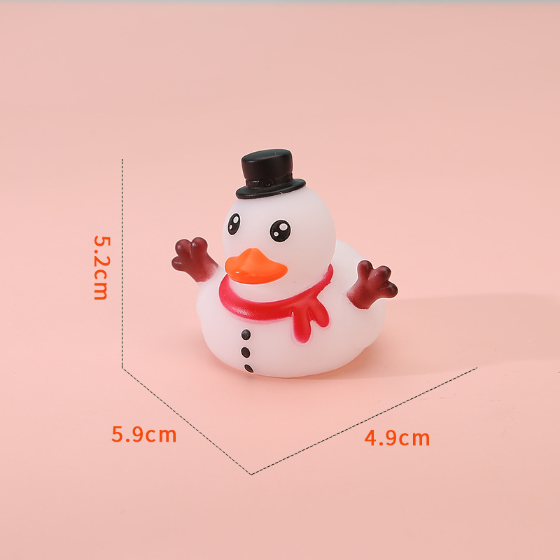 Christmas Antler Yellow Duck Figure โ photo 5