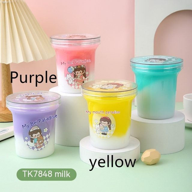 Yellow Milky Cloud Slime Cup
