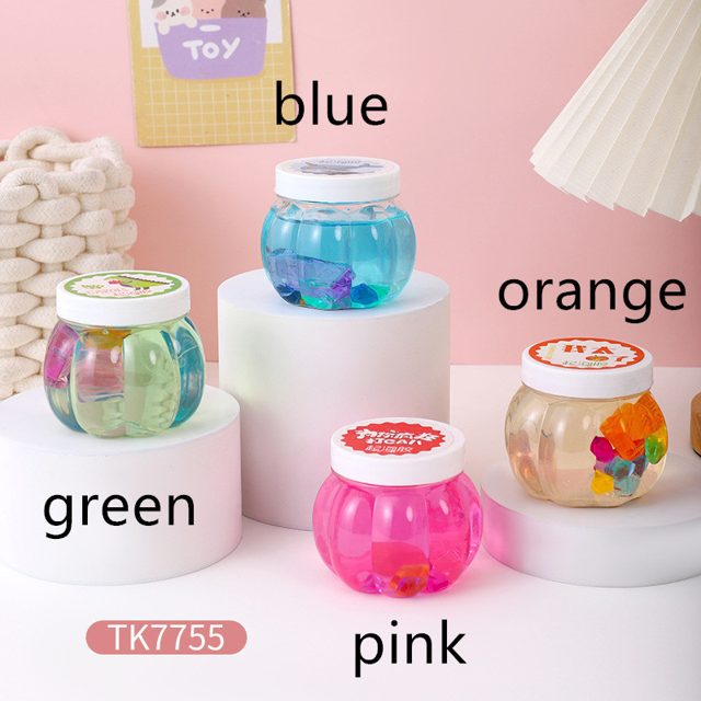 Blue Ocean Jelly Slime Jar with Gummy Bits