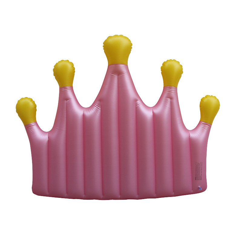 Inflatable Pink Crown Pool Float
