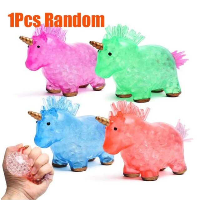 Water-Bead Unicorn Squeeze Ball