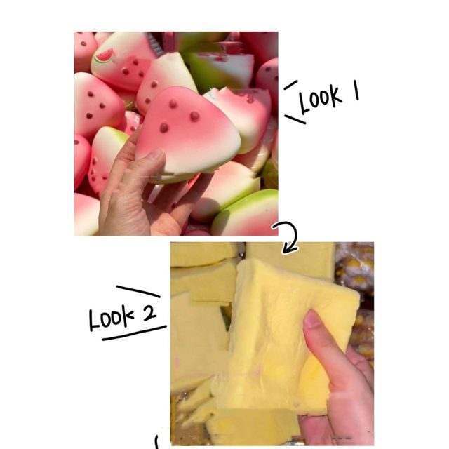 Yellow Milk Brick Stretch Squishy