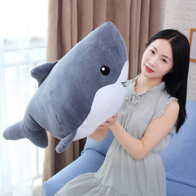 Sleepy Shark Hug Pillow Plush