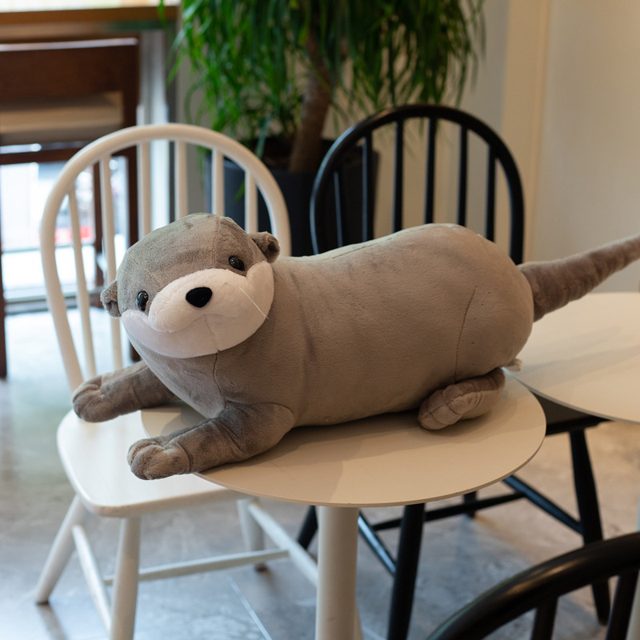 Chubby Otter Body Pillow Plush (Grey) โ photo 2