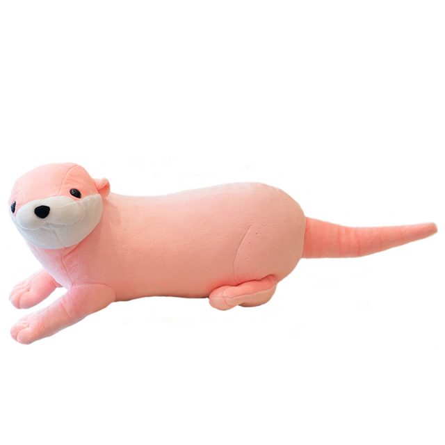 Chubby Otter Body Pillow Plush (Pink)