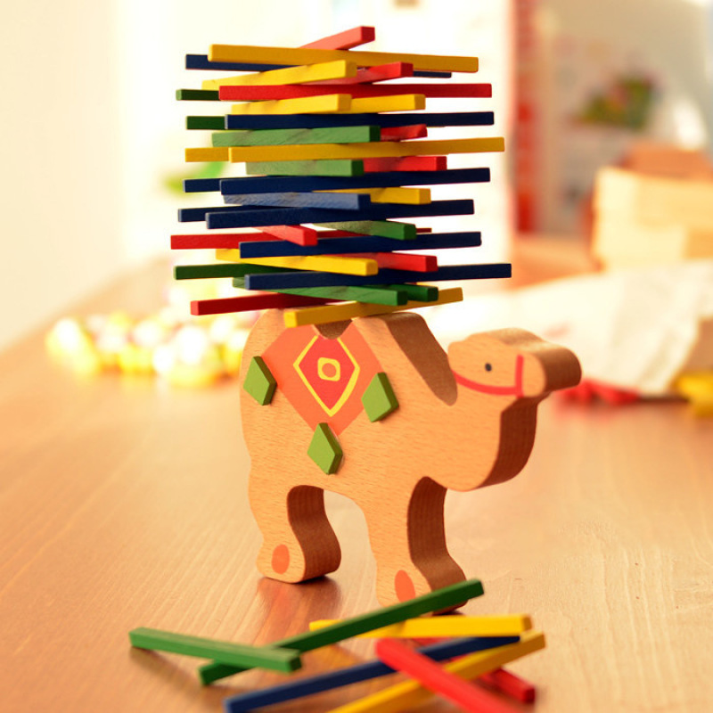 Wooden Elephant Balance Stacking Sticks Game โ photo 2