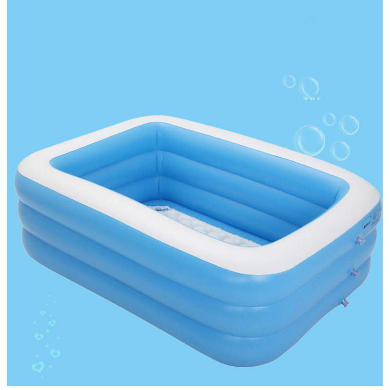 Rectangular Ocean-Print Inflatable Kiddie Pool — photo 3
