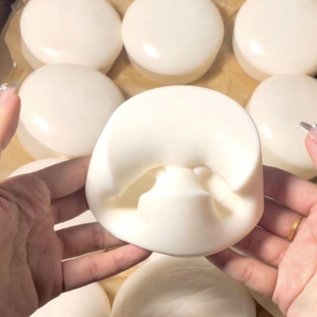 Pillowy Pink Yogurt Bun Mochi Squishy โ photo 2