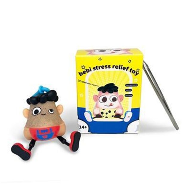 Pop-a-Zit Bebi Figure with Tweezers — DJ Headphones