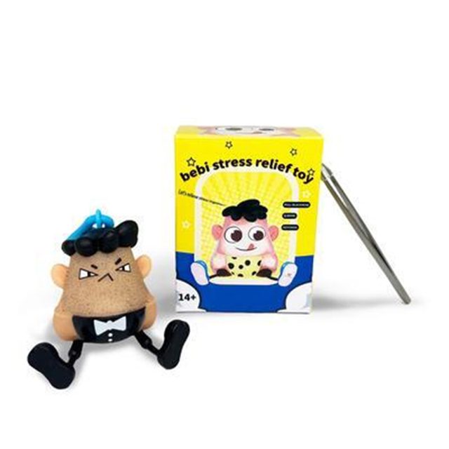 Pop-a-Zit Bebi Figure with Tweezers — Tuxedo
